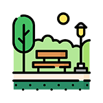 Landscaped park at Puravankara Lokhandwala Andheri West